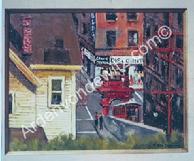 #25 Angels Flight and Grand Central Market 16 x 20 Oil, Painted in 1959