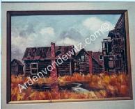 #18 The Bunker Hill Shacks 18 x 24 Oil, Painted in 1957
