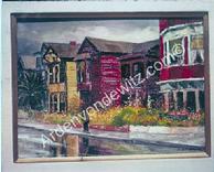 #19 Bunker Hill Gardens and Homes 18 x 24 Oil, Painted in 1959
